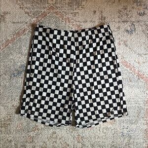FREE WITH BUNDLE - SheIn Checkered Biker Shorts
